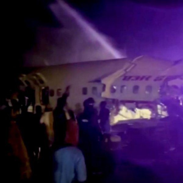 Air India Express plane skids off runway in Calicut