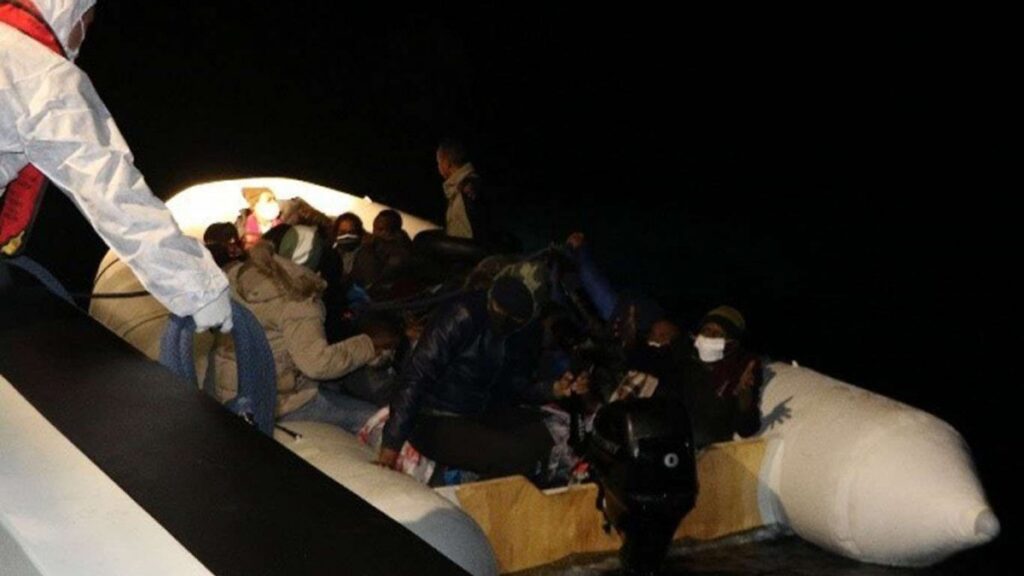 Asylum seekers rescued by Turkish Coat Guard in Aegean Sea