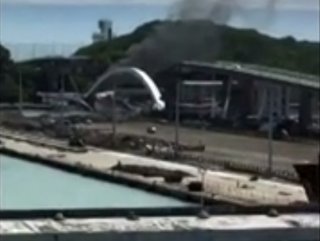Bridge collapse crushes fishing boats in Taiwan