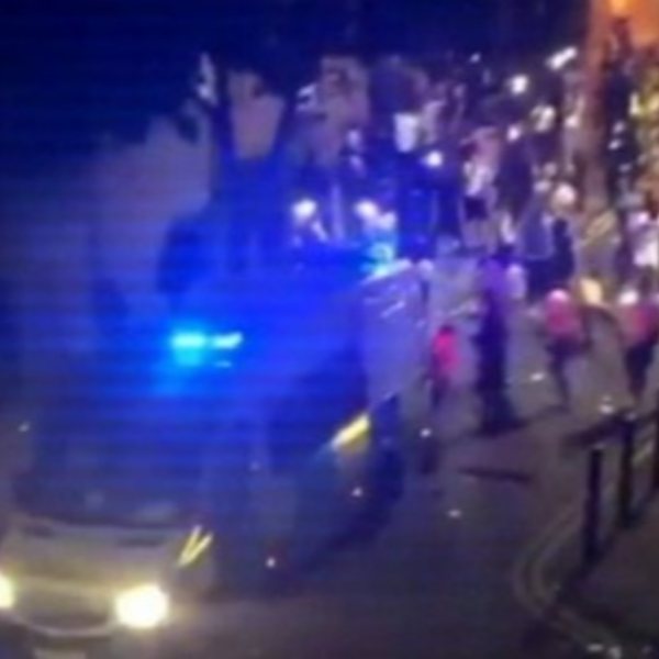 British police officers injured during street party clash