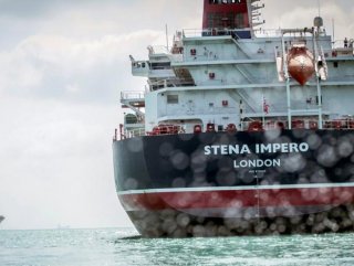 British tanker seized by Iran leaves territorial waters