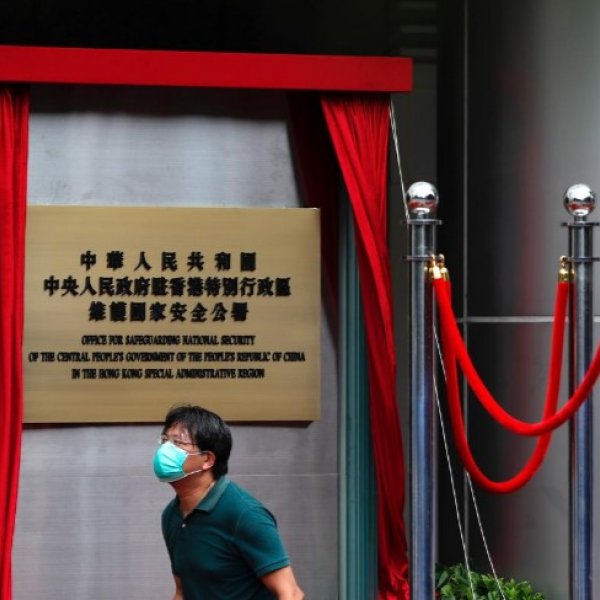 China opens controversial security office in Hong Kong