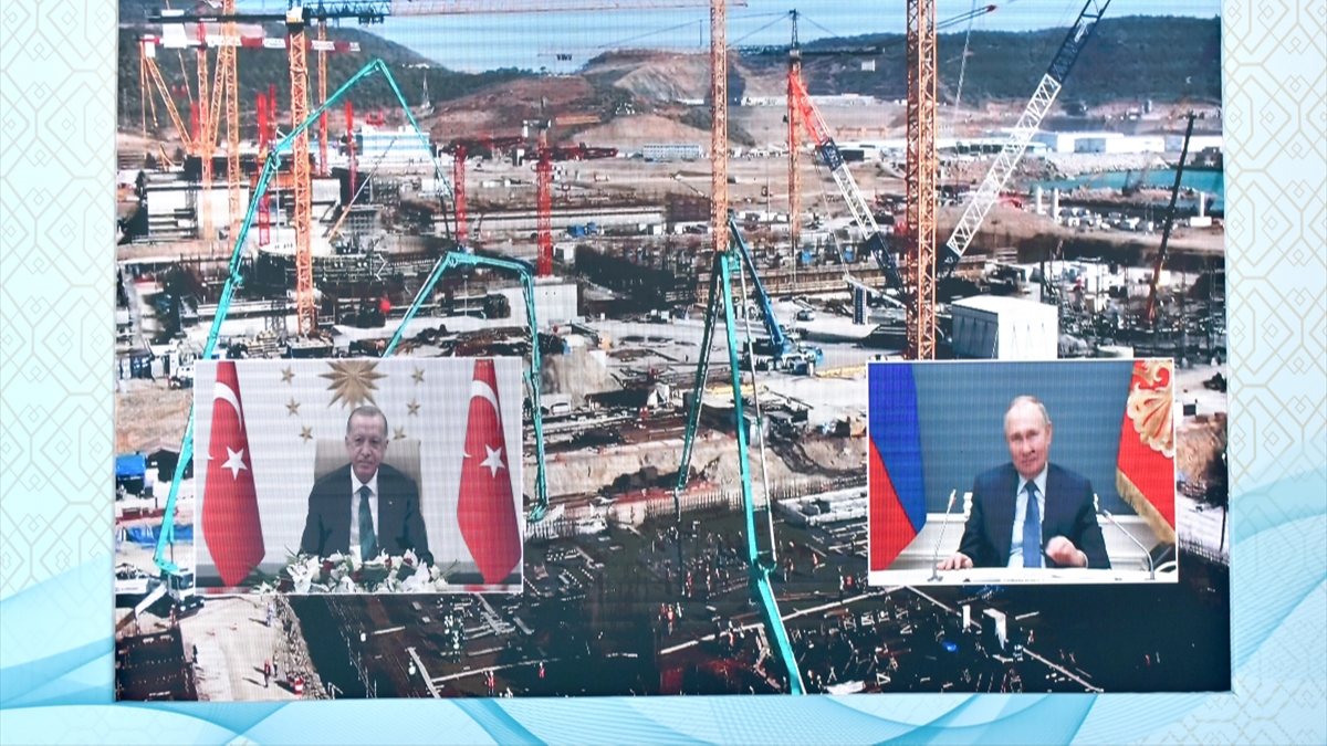 Erdogan, Putin attend groundbreaking ceremony of third unit of Akkuyu NPP