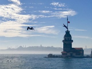 Fog blankets Istanbul creates stunning views