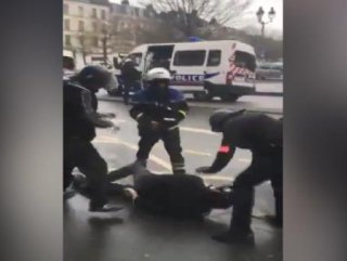 French police used tear gas to disabled man