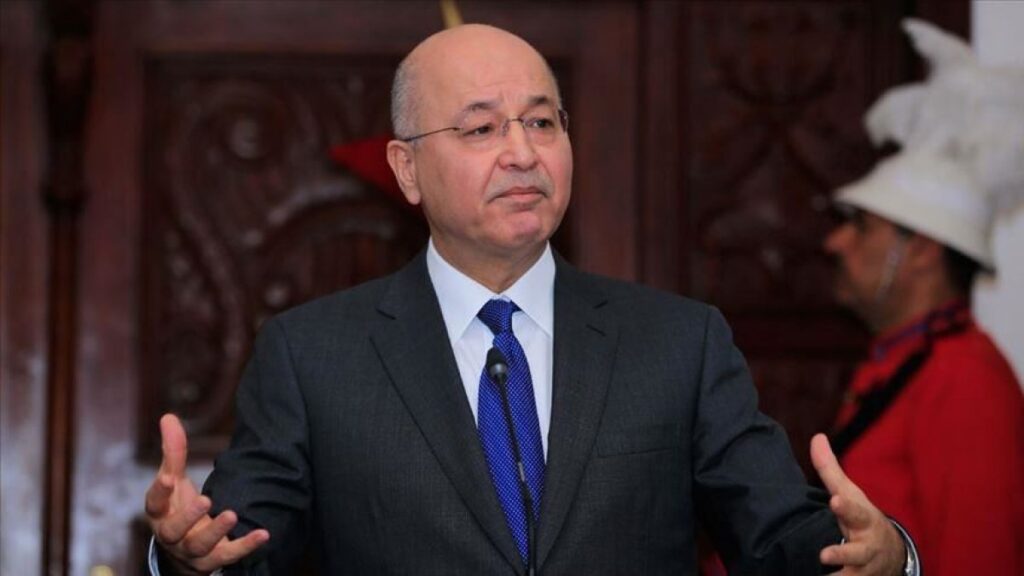 Iraqi President says the country seeks to enforce rule of law