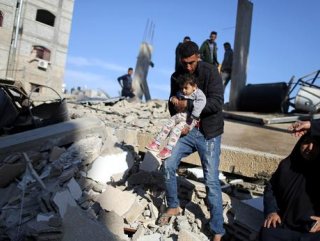 Israel strikes 320 sites in blockaded Gaza