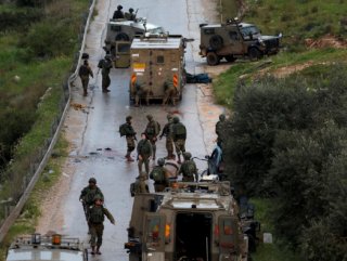 Israeli forces attack on security center in W. Bank