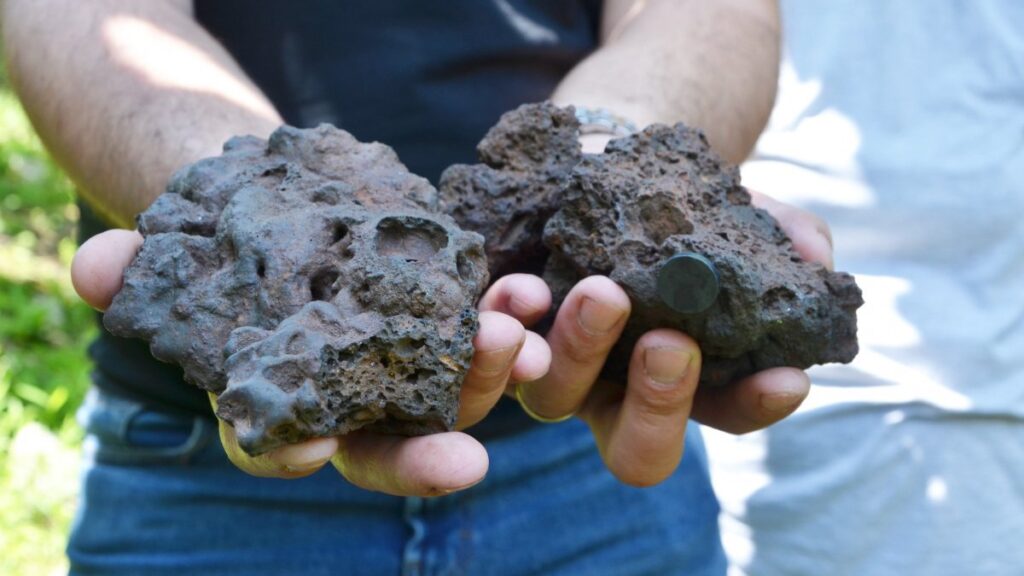 Man finds 'meteorite' in garden in Turkey's coastal city