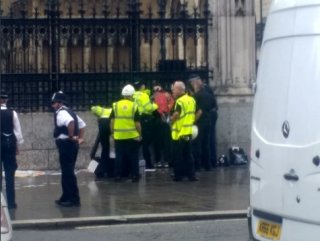 Man tries to set himself fire outside the UK Parliament