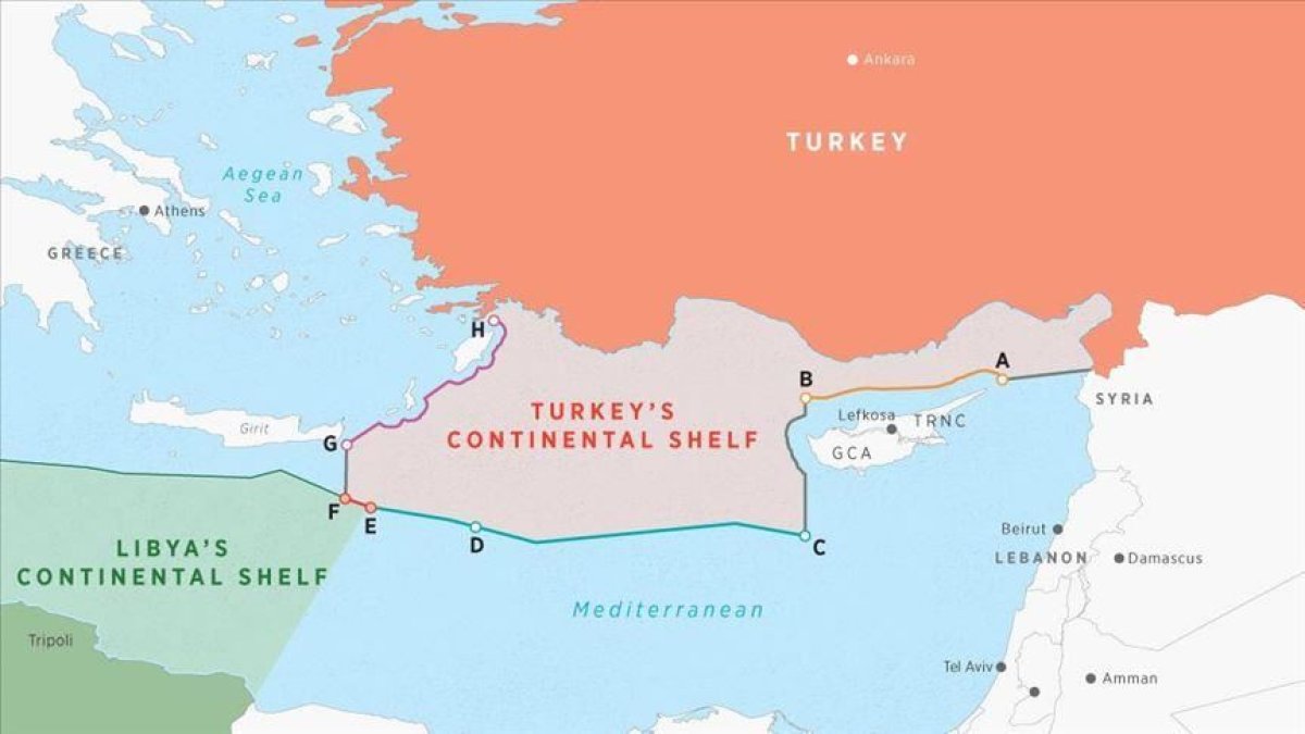 Maritime boundary agreement with Turkey provides wide areas to Libya