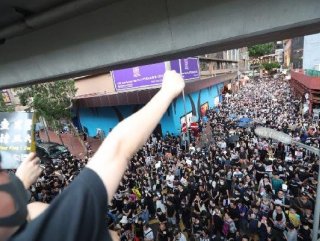 Mass protests in Hong Kong against government continues