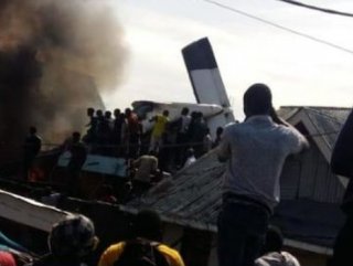 Plane crashes into homes in eastern Congo