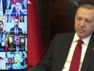 President Erdoğan chairs online meeting of district heads