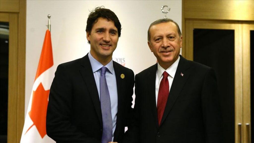 President Erdoğan holds phone call with Canada’s Trudeau