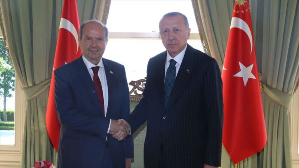 President Erdoğan meets his Turkish Cypriot counterpart