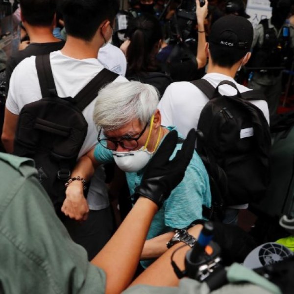 Protests arrested in Hong Kong security law protests