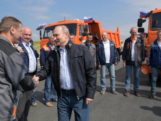 Putin attends opening ceremony of Russian rail route to Crimea