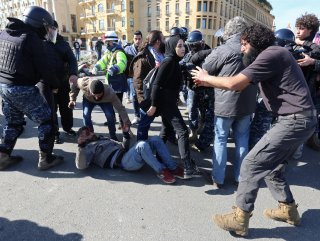 Security forces, protesters clash in Lebanon's capital