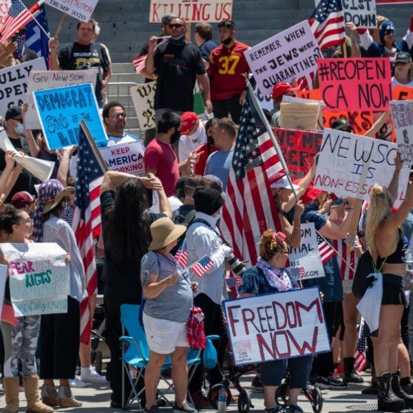 Stay-at-home protests erupt across California