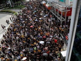 Tens of thousands protestors rallied in Hong Kong