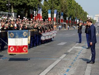 Traditional Bastille Day military parade in Paris