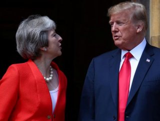 Trumps meet with Theresa May in Britain