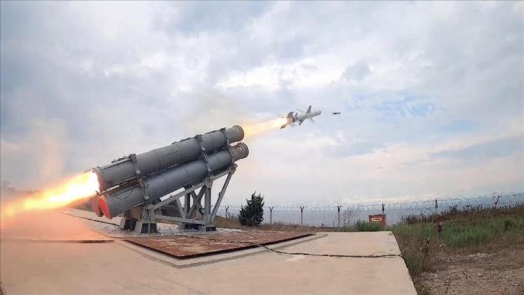 Turkey tests its 1st domestic maritime missile