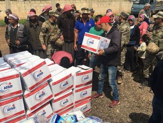 Turkish charities aid people in 362 localities of Afrin