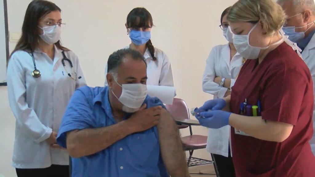Turkish patient tests 1st shot of coronavirus vaccine