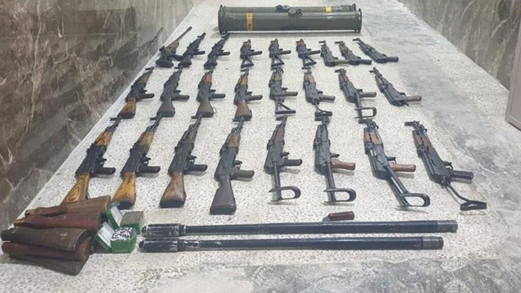 Turkish security forces seize 24 YPG/PKK weapons in Syria