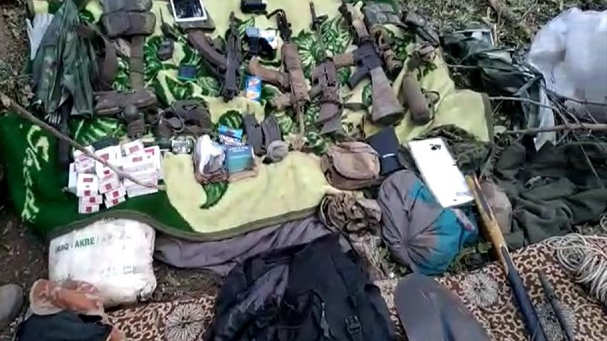 Turkish security forces seize PKK weapons