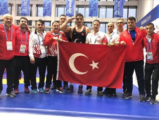 Turkish wrestler wins gold medal at Military World Games