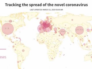 Video shows how coronavirus spread around world