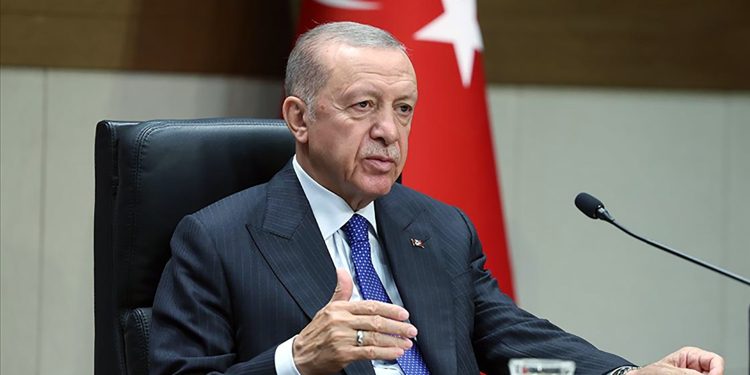 Turkish President Recep Tayyip Erdoğan speaks at Atatürk Airport in Istanbul before he departs for Saudi Arabia.