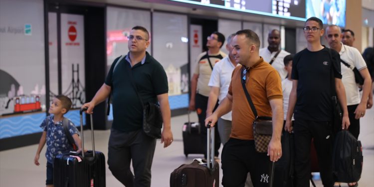 Citizens who were evacuated from Niger on Turkish Airlines flight after the military takeover in West African country arrived at Istanbul Airport.